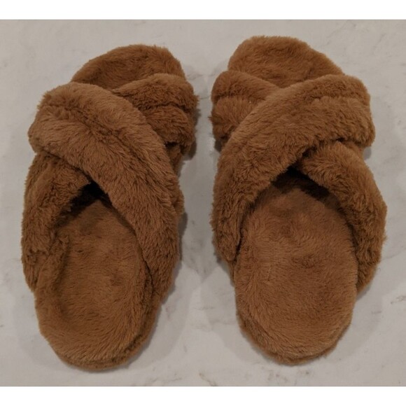 Women's ANINE BING Lizzie Faux Fur Slide in Camel Size 37 (US 7) WORN ONCE! - Picture 10 of 10